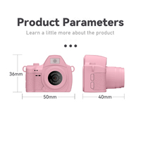 Kamera CCTV Digital Mini untuk anak-anak, penglihatan malam gaya foto Retro untuk fotografi dan Video elemen Sensor CMOS