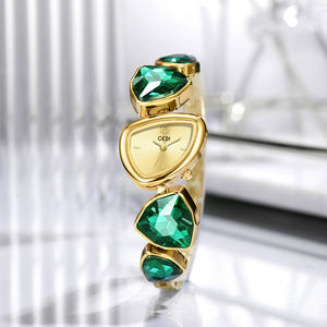 Reloj de Mujer de Lujo Ligero de Selección Limitada, con Cristales, Diseño Irregular, Estilo Nicho, Brazalete de Alta Gama - Product Image 4