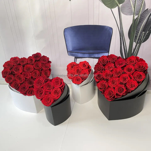 กล่องของขวัญดอกไม้นิรันดร์ในกล่องหัวใจดอกกุหลาบอมตะกุหลาบอมตะ - Product Image 6