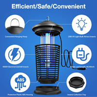 Zapper de insectos para exteriores, Zapper de mosquitos con luz LED, Zapper de moscas para interiores y exteriores, Trampas eléctricas para moscas Zapper de insectos