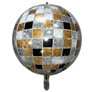 4D Disco Round <strong>Aluminum</strong> <strong>Foil</strong> Party Supplies Holiday Celebration <strong>Aluminum</strong> Metallic <strong>Foil</strong> <strong>Balloon</strong> Characters - Product Image 1