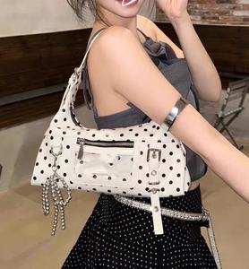 Viviblook Z328AS02 – sac à bandoulière rétro pour femmes, sacs à main à pois de couleur contrastée, nouveau sac à bandoulière de grande capacité - Product Image 2