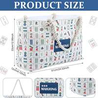 Nouveau kit de rangement spacieux 3-en-1 pour Mahjong, sur mesure pour les tuiles de Mahjong américain et les accessoires de jeux de table variés