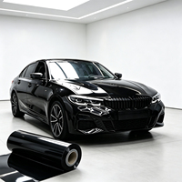 Film de protection pour voiture en vinyle PET noir brillant de haute qualité, effet cristal, noir piano, métallisé, super brillant, noir nacré, rouge