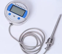 Thermomètre numérique à écran LCD en acier inoxydable, résolution 0,1°C, étanche IP56, sonde haute température