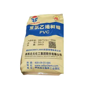 Resina SG5/K67 para indústria de plástico de cloreto de polivinila, preço barato do fabricante, pó virgem de PVC
