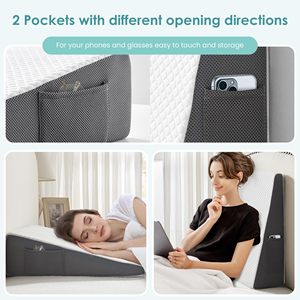 Anti Snoring Ortopedic Adult Wedge Reading Back <strong>Pillow</strong> Backrest <strong>Sciatica</strong> hr Foam Filler Orthopedic Bed Wedge <strong>Pillow</strong> for Seniors - Product Image 3