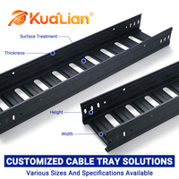 KUALIAN - Goulotte de câblage moulée en métal revêtu pour applications industrielles de distribution d'énergie et de communication