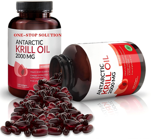 南极磷虾油软胶囊，含磷脂、虾青素、Omega-3、EPA、<span class=keywords><strong>DHA</strong></span>，有益于大脑和心脏健康 - Product Image 2