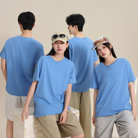 T-shirt en coton respirant 180 g/m² pour hommes et femmes, manches courtes, léger, décontracté, logo personnalisé disponible en gros