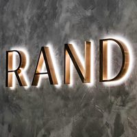 Enseigne lumineuse LED 3D extérieure, alimentée en courant continu, étanche IPX6, logo commercial pour devanture de magasin