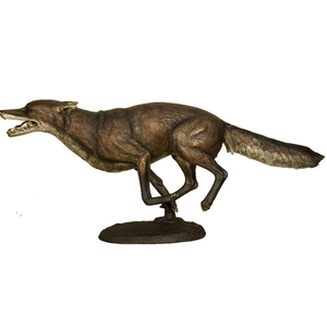 Nouvelle statue de loup <span class=keywords><strong>en</strong></span> bronze massif pour parc et hôtel - Product Image 6