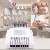 Machine de ventouses professionnelles pour l'amélioration mammaire, le lifting des fesses et le drainage lymphatique avec plusieurs ventouses