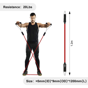 Multi Style TPE Elastic Pull Rope Resistance <b>Band</b> Tubes Fitness Set Home Gym Strength Training Full Body <b>Workout</b> Customizable - Product Image 4