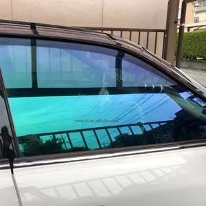 ML6099 2mil隔热汽车前玻璃挡风玻璃变色龙彩虹紫色至蓝色太阳能窗膜