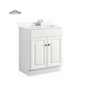 Modern Raised Panel Solid Wood Sink Bathroom Basin Vanity
