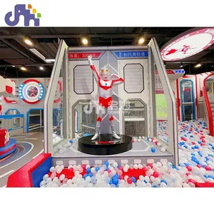 Ultraman theme park IP customization design indoor playground ball pool kid jungle gym soft play equipment