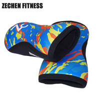 Manchons de genou personnalisés Zechen, nouveau motif imprimé, néoprène 7 mm 5 mm, doux pour le crossfit, l'haltérophilie, la musculation