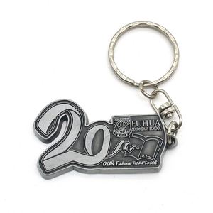 Porte-clés d'hôtel personnalisé à bas prix, logo sur mesure, porte-clés 3D solide, forme personnalisée, double face, en métal - Product Image 6