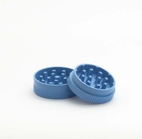 Cannacoast Meilleures ventes 55mm 2 couches Simple Bio Herb Grinder Personnalisé Écologique Biodégradable Plastique Modèle 1 Herbes sèches et Tabac