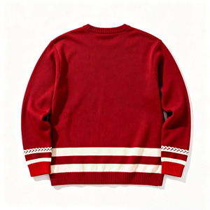 Popolare Maglione Sportivo Retrò da Uomo Taglia Grande, Resistente alle Pieghe, Collo Tondo, Spesso e Caldo per Autunno e Inverno - Product Image 4