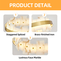 Lustre en albâtre réglable de 46,8 pouces avec texture de pierre naturelle espagnole, livraison gratuite depuis les États-Unis, idéal pour salle à manger
