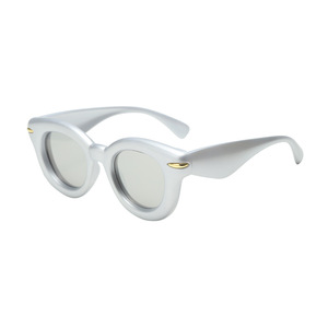 Lunettes de soleil œil de chat à monture intégrale UV400, mode féminine, protection solaire 2024 - Product Image 3