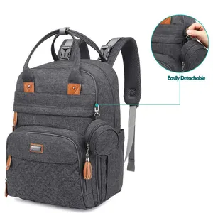 Dernier portable pliable de voyage lit bébé sac à dos maman sac à langer avec lit et grande ouverture