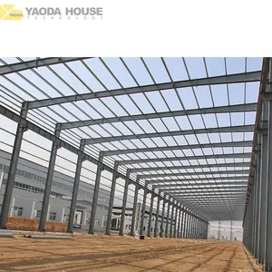 Prefabricated Light Weight Industrial Structure Steel Building Hangar Workshop Warehouse