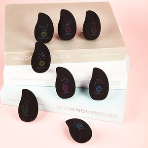 Huevos de Maquillaje de Edición Limitada de la Suerte de las Doce Constelaciones, No Comestibles, Impresión a Color Súper Suave, Polvo Negro, Serie Frutas - Product Image 1