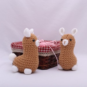 Dệt Kim Amigurumi Crochet đồ chơi llama Keyring Thú nhồi bông đồ chơi búp bê Alpaca Keychain sợi crocheting Amigurumi Crochet Móc chìa khóa - Product Image 6