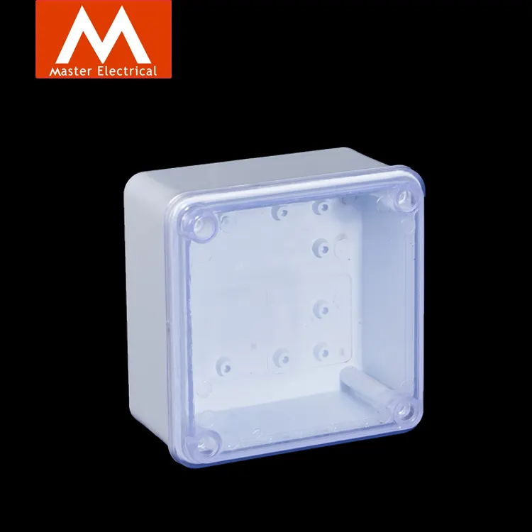 Nhà Máy Giá Thấp 4 Cách Đen Không Thấm Nước Điện Nhựa Vòng Junction Box 3X3 4X4 Hộp Ống Dẫn