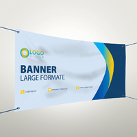 Bannière publicitaire en vinyle PVC imprimé, prix d'usine, taille personnalisée, impression numérique extérieure, couleur CMJN, promotionnelle