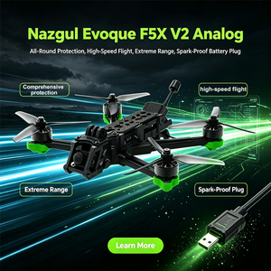 Kit de Montaje DIY para FPV Analógico: Marco de Carbono Nazgul F5X V2, Receptor TBS NANO, GPS M10 y Accesorios Completos - Product Image 5