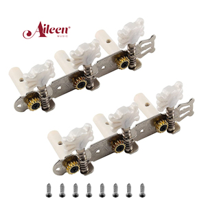 Tête de Machine de réglage de guitare plaquée or, <span class=keywords><strong>chevilles</strong></span> de réglage de guitare classique nickelées (MH-02C) - Product Image 1