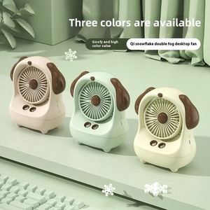 Nouveau ventilateur de climatisation à double pulvérisation sans fil de bureau, ventilateur de refroidissement silencieux et à faible bruit pour la maison avec réservoir de glace et d'eau - Product Image 1
