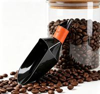 Pelle à café Wintop pour torréfaction de grains 0,5 kg 1 kg 2 kg avec poignée en cuir, outil de transfert et d'emballage de grains de café