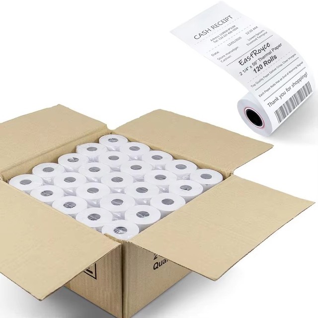 Long Storage Time 80x80mm Thermal Receipt Paper Rolls for Bank ATM and Retail POS Terminal Receipt Supply