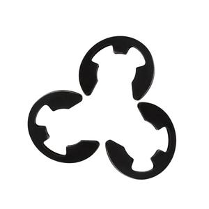 Anneau à ressort ouvert de type E noir, boucle en forme de E pour anneau de retenue, rondelle, arbre, catégorie de produit : anneaux de retenue - Product Image 1