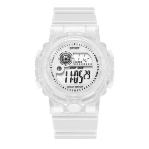 Montres électroniques sportives transparentes, prix de gros, montres numériques multifonctionnelles bon marché pour étudiants, enfants, femmes et hommes - Product Image 2
