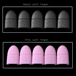 Lot <span class=keywords><strong>de</strong></span> 10 capuchons en silicone solide pour dissolvant <span class=keywords><strong>de</strong></span> <span class=keywords><strong>vernis</strong></span> à ongles, outils <span class=keywords><strong>de</strong></span> nettoyage <span class=keywords><strong>de</strong></span> manucure, enveloppe en plastique pour trempage - Product Image 3