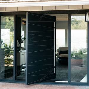 Pintu baja tahan karat Interior gaya Modern pintu baja keamanan tinggi terbuka ayunan ganda - Product Image 3