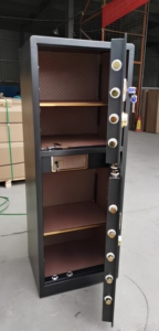 Home Office Large Double-door Fingerprint Password Key <b>Lock</b> Steel <b>Safe</b> 1 Meter High Durable Storage Confidential File Cabinet - Product Image 5