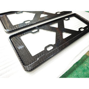 Modification de voiture 2011-2023, plaque d'immatriculation neuve, pare-chocs avant en fibre de carbone pour Cayenne Macan Panamera 718 <span class=keywords><strong>911</strong></span> - Product Image 6