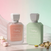 Flacon de parfum vide en verre de luxe 100 ml, élégant, avec col cranté, impression personnalisée, par Anding Bulk Manufacturer