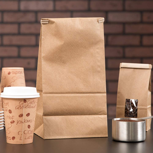 Custom Logo Printing Bolsas Papel Brown Craft Paper <b>Bag</b> Takeaway Packaging for Store Food Bakery <b>Bread</b> Delivery Lunch - Product Image 2