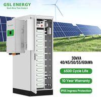 GSL ENERGY Système de Stockage d'Énergie Commercial et Industriel Fiable et Professionnel 40kw 45kw 50kw 55kw 60kw LiFePO4 Solution de Projet