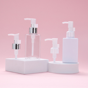 Hiếm khi rỗng rõ ràng Frosted 100ml vuông Pet nhựa cơ thể Lotion tóc dầu chai cho mỹ phẩm - Product Image 3