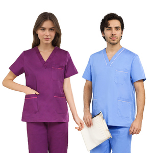 Conjuntos Clásicos de Uniformes Médicos para Mujer, Transpirables, <span class=keywords><strong>Pantalones</strong></span> Rectos, Tallas Grandes, Ropa de Hospital en Stock - Product Image 2