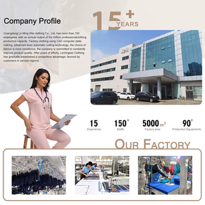 Chaqueta médica de hospital de talla grande unisex con logotipo personalizado, uniforme de enfermera con cremallera completa de color sólido - Product Image 5